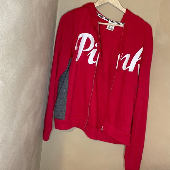 PINK red zip up jacket - Picture 2 of 4